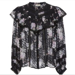 LoveShackFancy Erika Blouse, size XS.